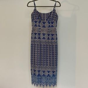 BCBG Blue Lace Dress